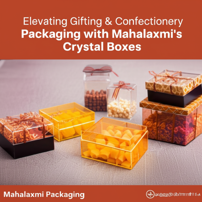 “Elevating Gifting & Confectionery Packaging with Mahalaxmi’s Crystal Boxes”
