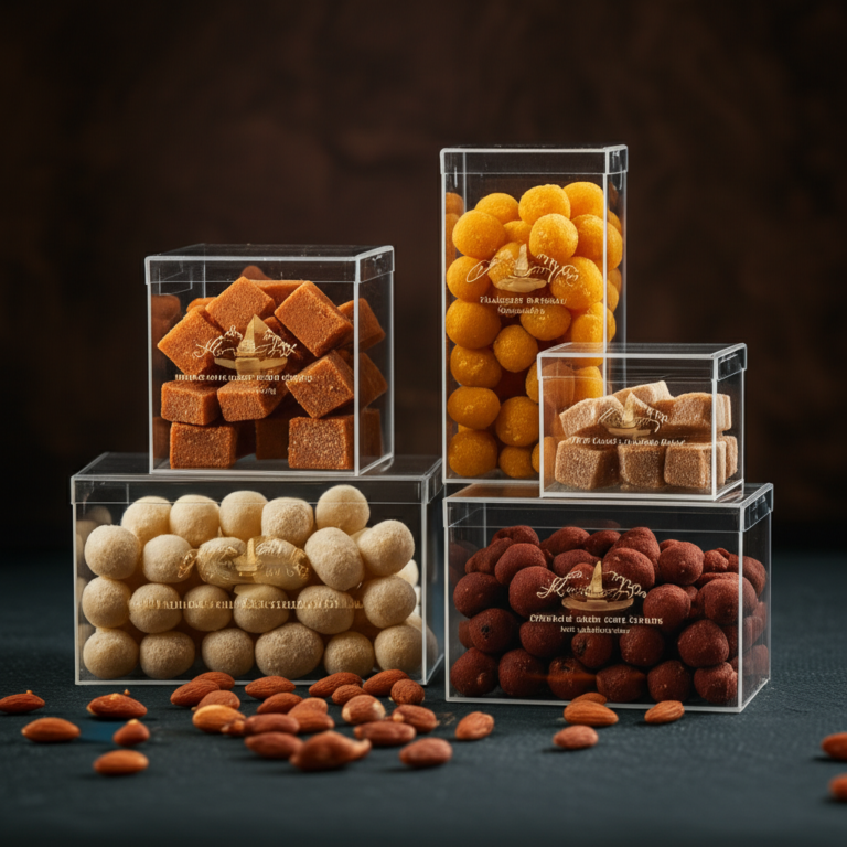 “Elevate Packaging with Crystal Boxes for Gifts and Sweet Shops”