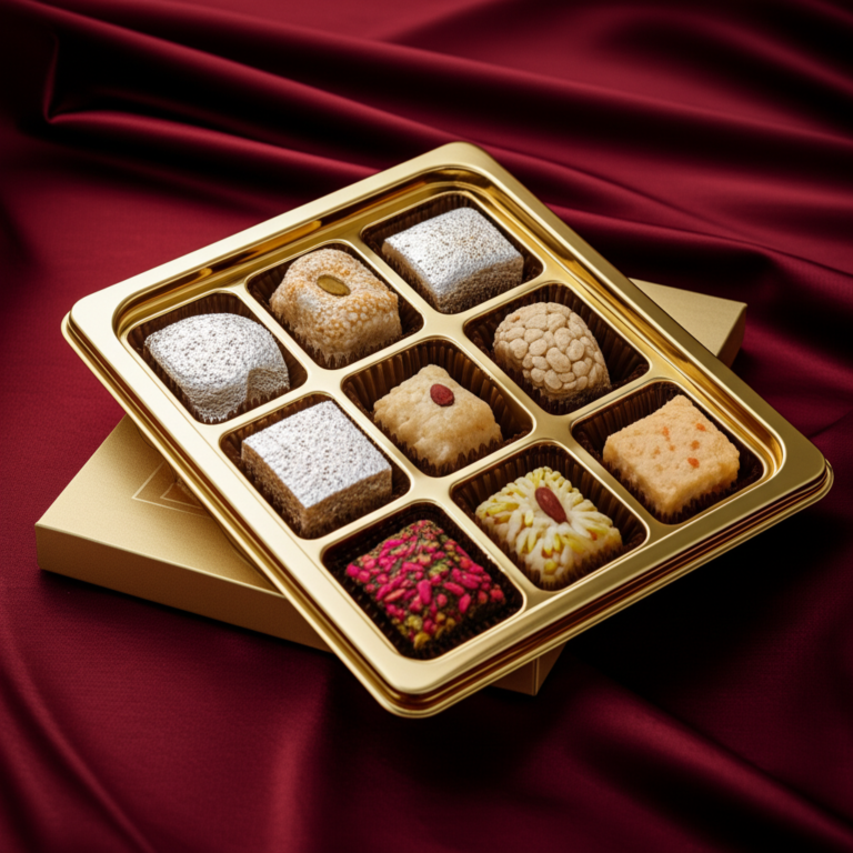 “Redefining Indian Sweets Presentation with High-Quality Sweet Shop Packaging”